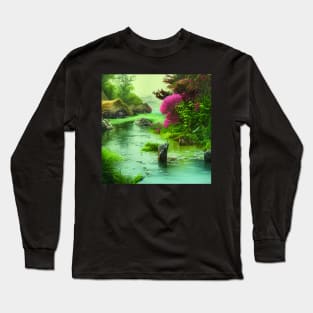 Magical Digital Painting Of an Amazing Nature Long Sleeve T-Shirt